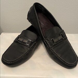 Calvin Klein Men's Dark Leather Loafers